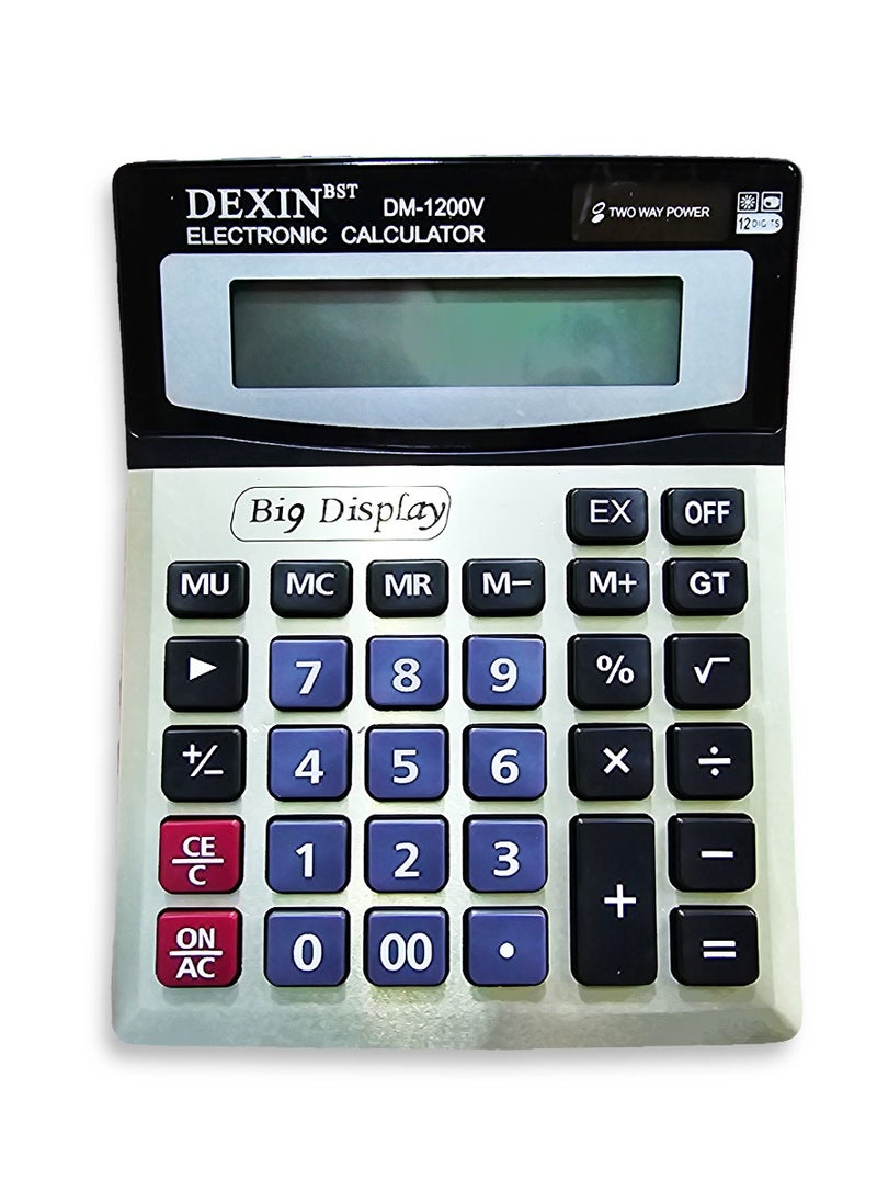 Generic Scientific calculator, DM1200, dual-power scientific calculator, equipped with a large LCD screen, for offices, accountants, and personal use at home or school.  - Image 1
