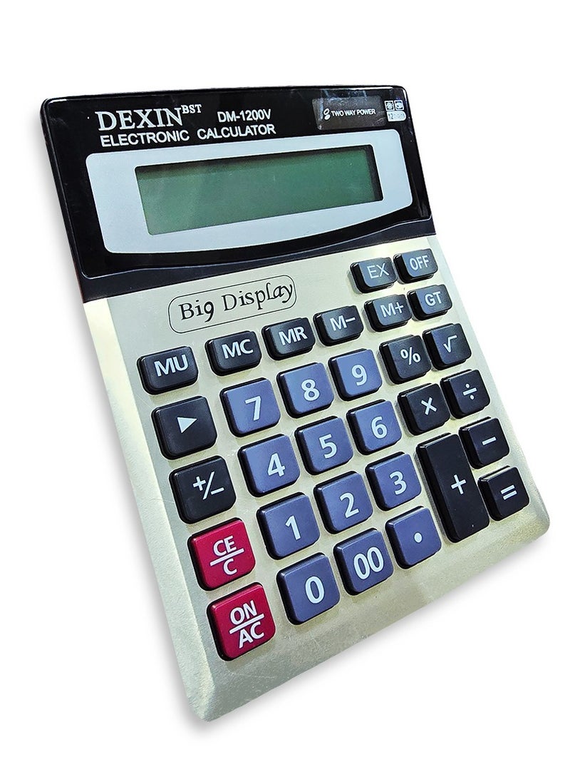 Generic Scientific calculator, DM1200, dual-power scientific calculator, equipped with a large LCD screen, for offices, accountants, and personal use at home or school.  - Image 2
