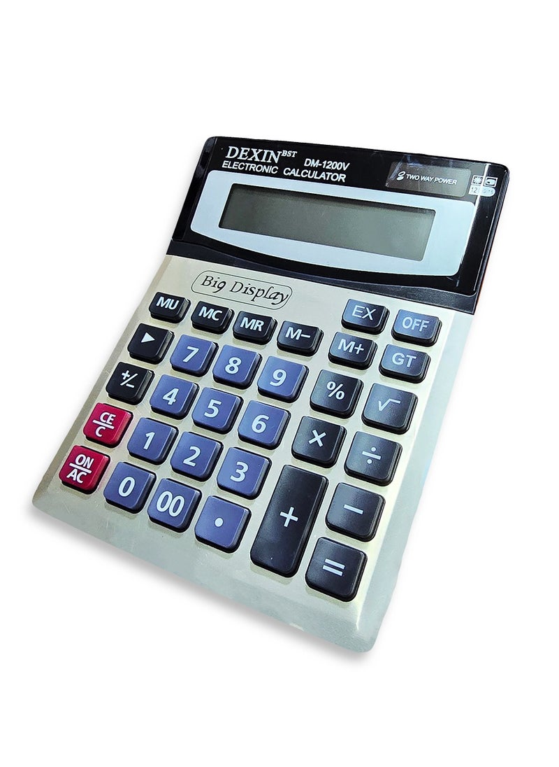 Generic Scientific calculator, DM1200, dual-power scientific calculator, equipped with a large LCD screen, for offices, accountants, and personal use at home or school.  - Image 3