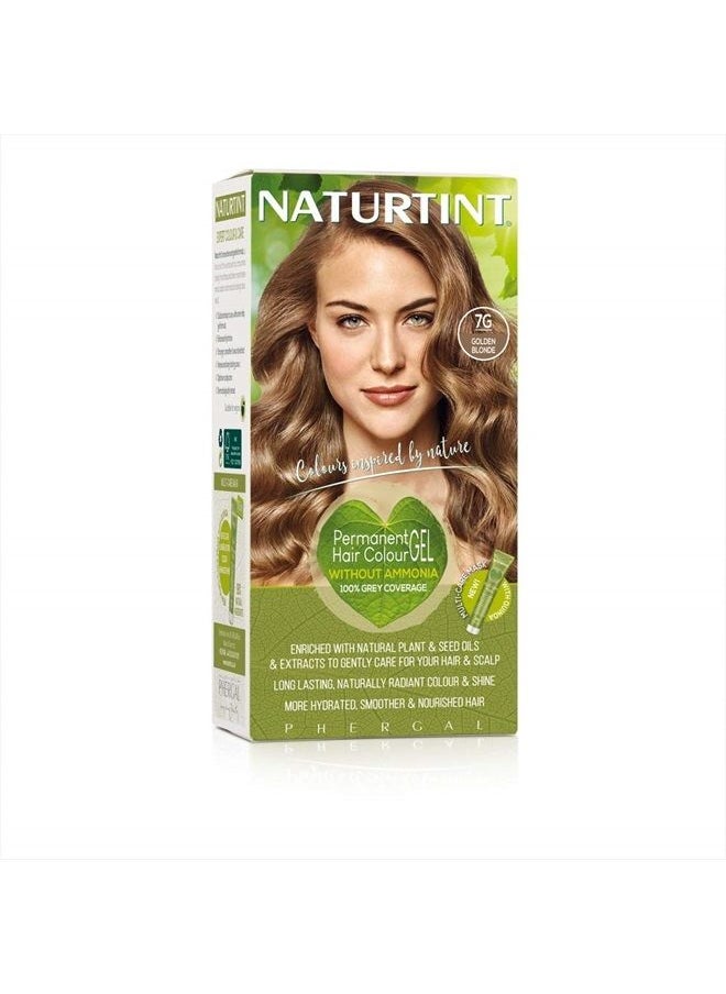 NATURTINT Permanent Hair Colour 7G Golden Blonde | Plant Enriched Radiant Colour | Ammonia Free | Vegan-Friendly Formula | Long Lasting Grey Coverage  - Image 1