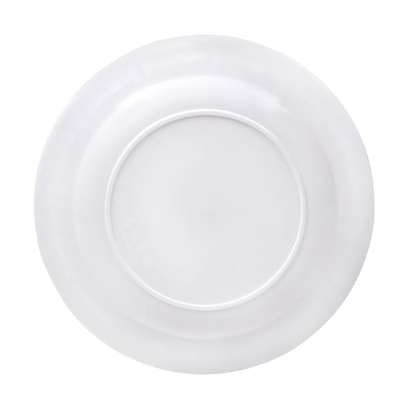 Cutting EDGE Round Double Colour Dinner Plates Unbreakable Lightweight Reusable Dishwasher Safe Lunch Dinner for Families Kids Daily Use Parties Regular Design Set of 6 Grey - Image 5