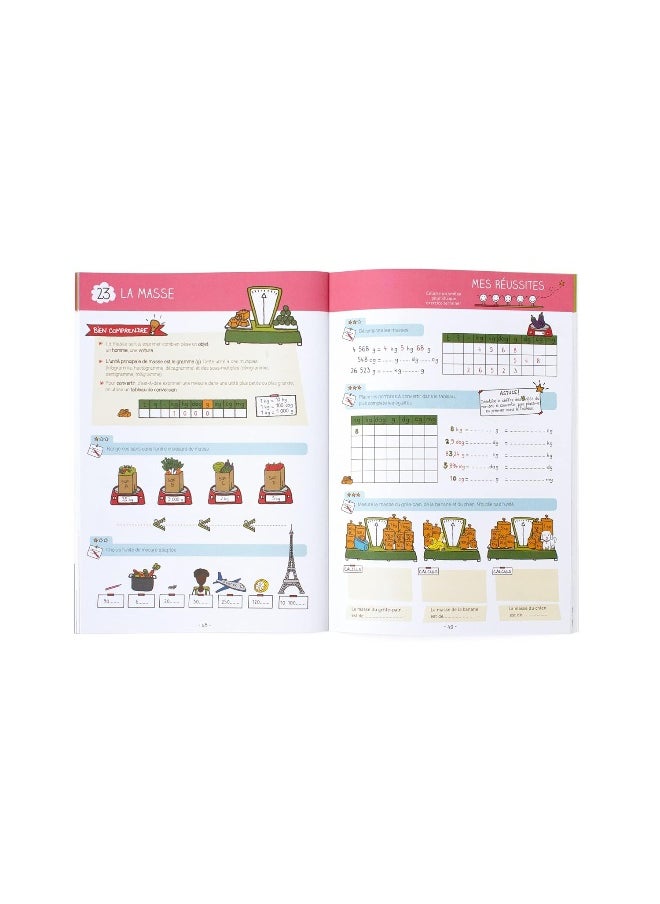 Mon cahier d'exercices pour devenir un as en maths: 100 exercices joyeux et colorés pour s'entraîner à  - Image 4
