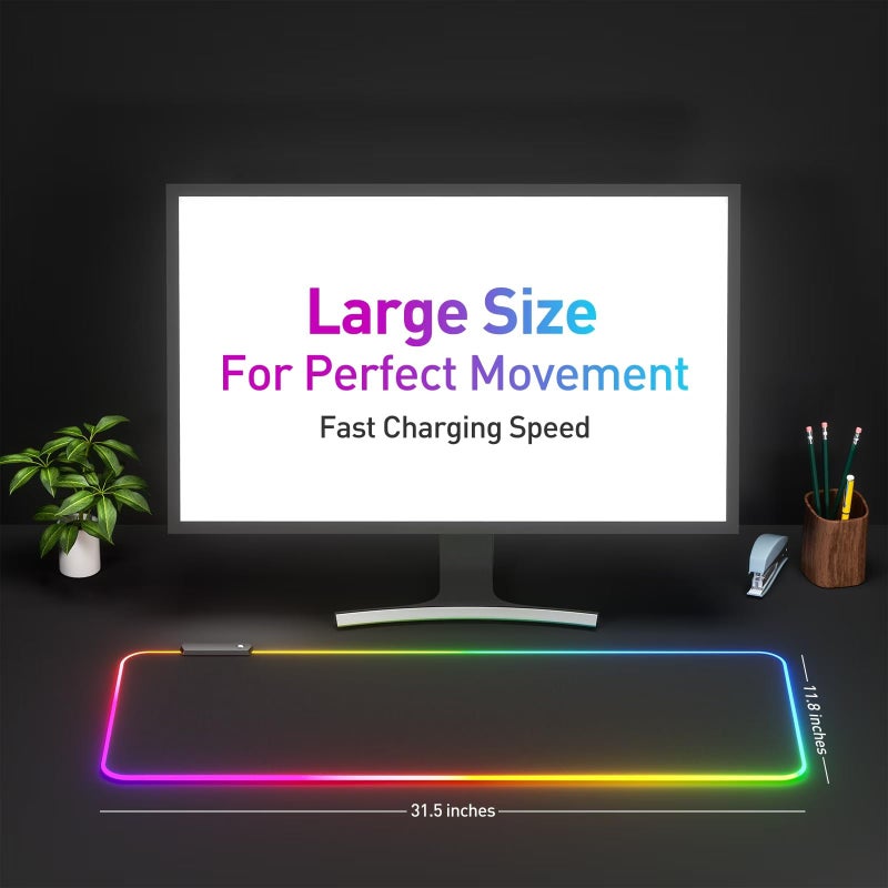 DR CATCH RGB Mousepad Led Mouse Pad, Large Mouse Pad,Led and Big Mouse mat - Image 2