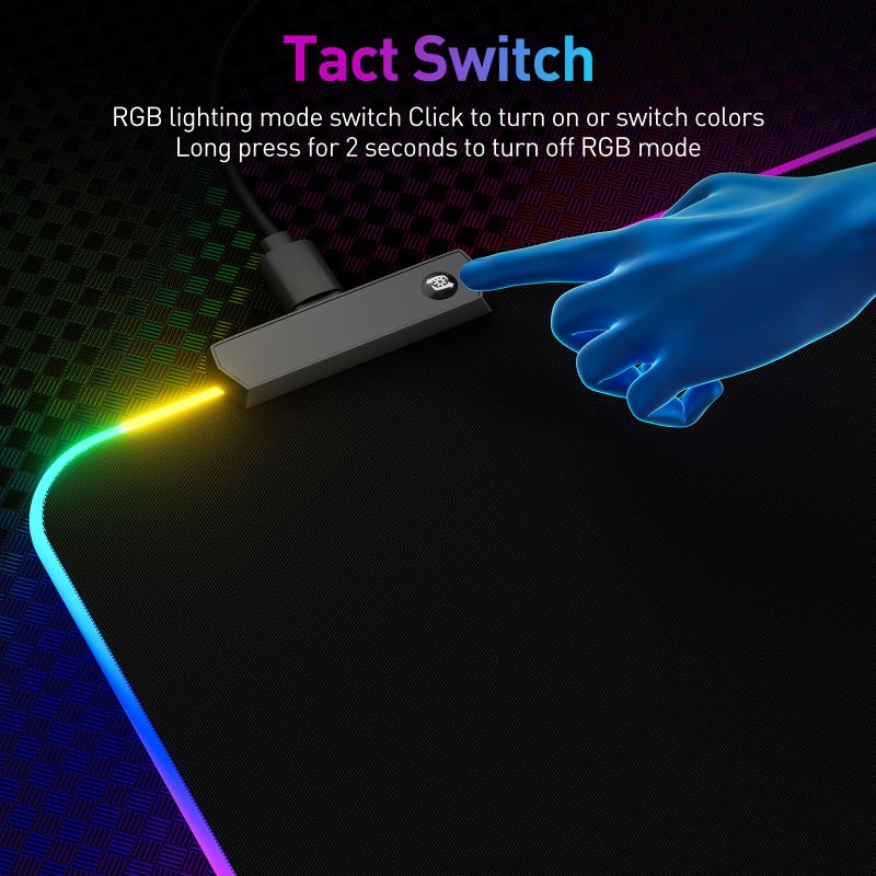 DR CATCH RGB Mousepad Led Mouse Pad, Large Mouse Pad,Led and Big Mouse mat - Image 4