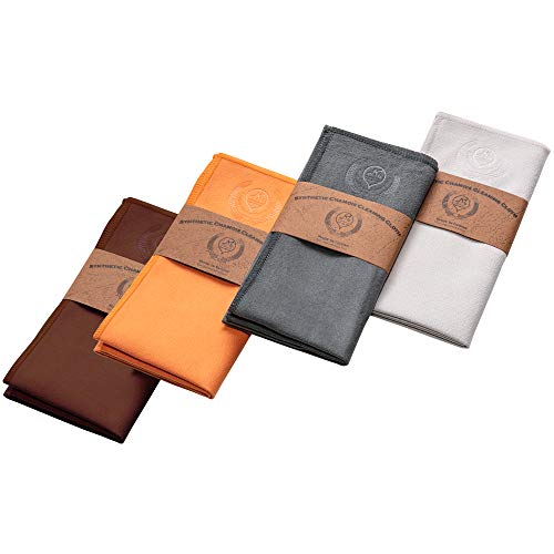 Mivi MI&VI Synthetic Chamois Microfiber Instrument Cleaning & Polishing Cloth for Violin, Viola, Cello, Bass, Guitar 12x12in (4 Pack) - Image 2