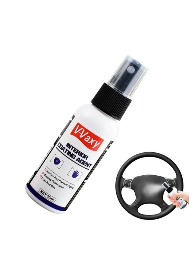 V-Vaxy Plastic Parts Crystal Coating, Long-Lasting Restorer and Refresher Agent for Automotive Plastic Parts, Crystal Coating for Car Plastic Parts, Plastic Restorer for Car 50ML - Image 2