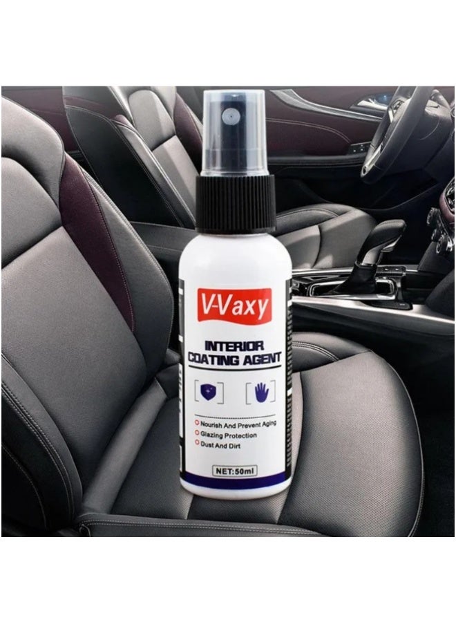 V-Vaxy Plastic Parts Crystal Coating, Long-Lasting Restorer and Refresher Agent for Automotive Plastic Parts, Crystal Coating for Car Plastic Parts, Plastic Restorer for Car 50ML - Image 1