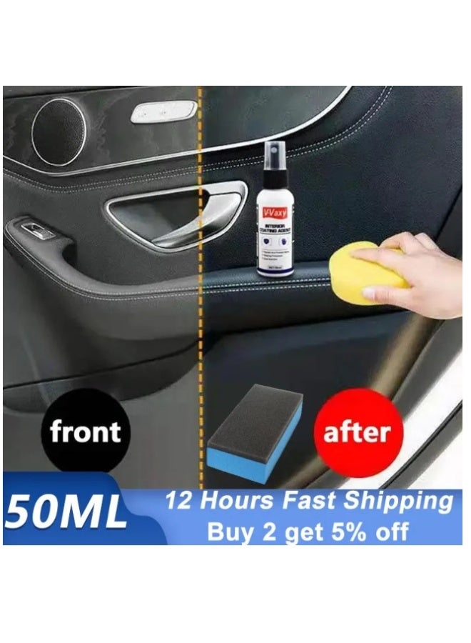 V-Vaxy Plastic Parts Crystal Coating, Long-Lasting Restorer and Refresher Agent for Automotive Plastic Parts, Crystal Coating for Car Plastic Parts, Plastic Restorer for Car 50ML - Image 5