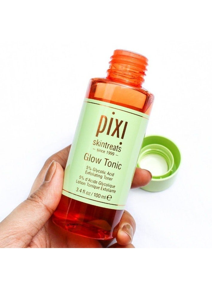 pixi Glow Tonic Exfoliating Toner 5% Glycolic Acid Clear 100ml - Image 1