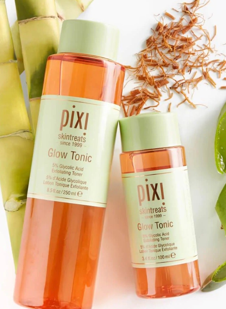 pixi Glow Tonic Exfoliating Toner 5% Glycolic Acid Clear 100ml - Image 2