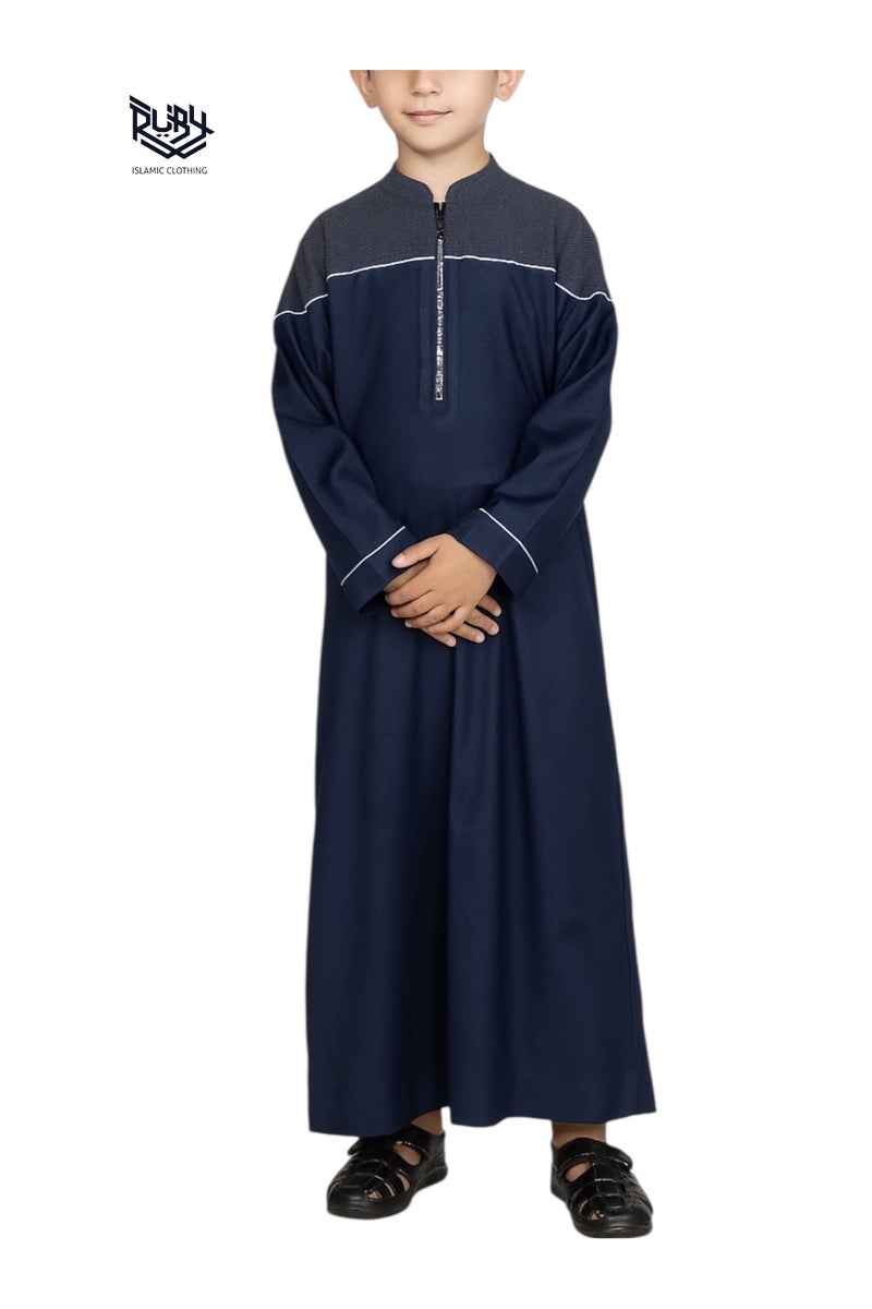 روبي للملابس الإسلامية ثوب مصمم للأطفال l كندورة l جبة l - أنيق ومريح وجودة ممتازة - Image 1