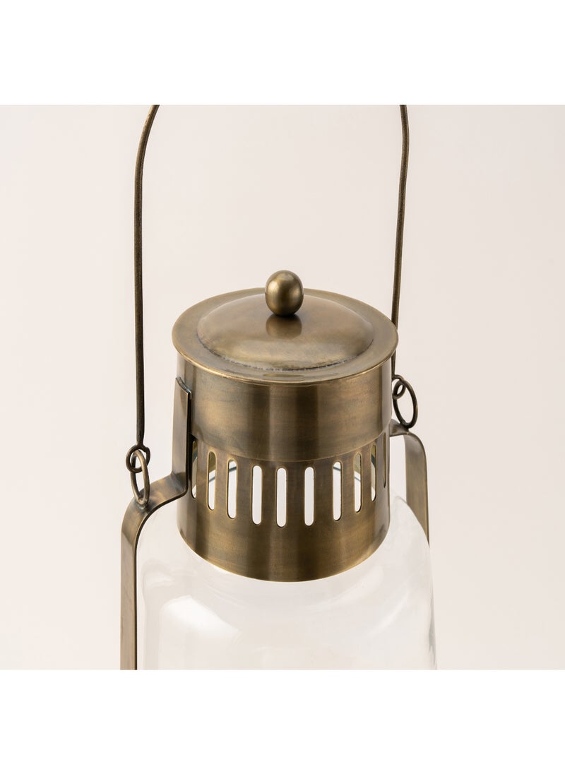 Homez - Homez gold metal lantern 20*20*54 cm - Image 1
