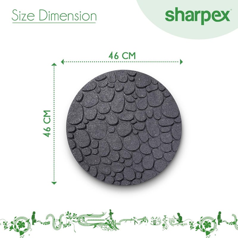 Sharpex Rubber Stepping Stones for Garden River Rock Grey Design Decorative Walkway for Outdoor Pathway, Lawn, Yard, Home, Landscaping Perfect Personalized Stepping Stones (1) - Image 3