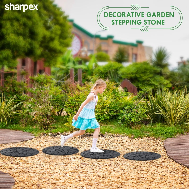 Sharpex Rubber Stepping Stones for Garden River Rock Grey Design Decorative Walkway for Outdoor Pathway, Lawn, Yard, Home, Landscaping Perfect Personalized Stepping Stones (1) - Image 2