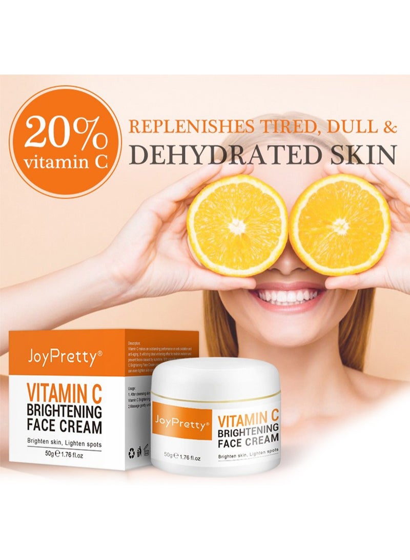 JoyPretty Vitamin C Brightening Face Cream, Whitening & Anti-Aging Lotion for Moisturizing Face & Body for Women 50g  - Image 3