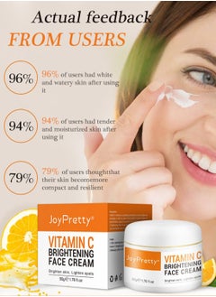JoyPretty Vitamin C Brightening Face Cream, Whitening & Anti-Aging Lotion for Moisturizing Face & Body for Women 50g  - Image 5