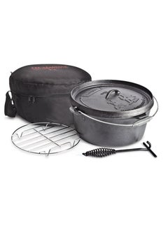 OZTrail Campfire 2 Qrt Dutch Oven Pre-Seasoned  - Image 2