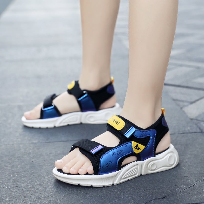 Children'S Sandals Boys 2024 Children'S Soft Sole Non-Slip Mid-Large Children'S Boys Beach Shoes Summer Children'S Shoes - Image 5
