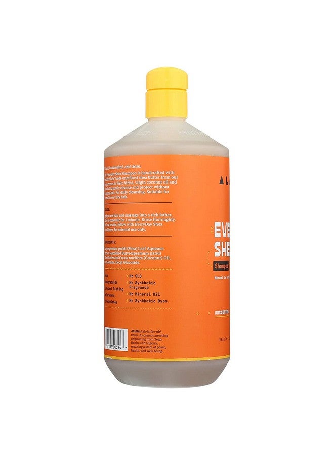 Alaffia Everyday Shea Shampoo Unscented Gentle Cleansing Shampoo For Normal To Dry Hair. Made With Fair Trade Unrefined Shea Butter No Parabens Or Phthalates 32 Fl Oz - Image 2