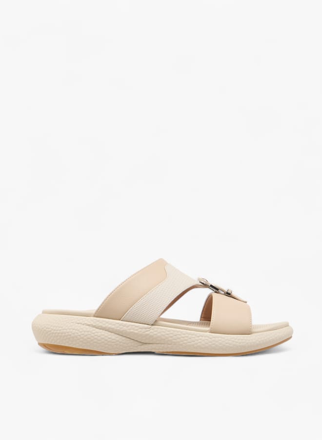 Le Confort Men Buckle Accent Slip-On Arabic Sandals  - Image 2