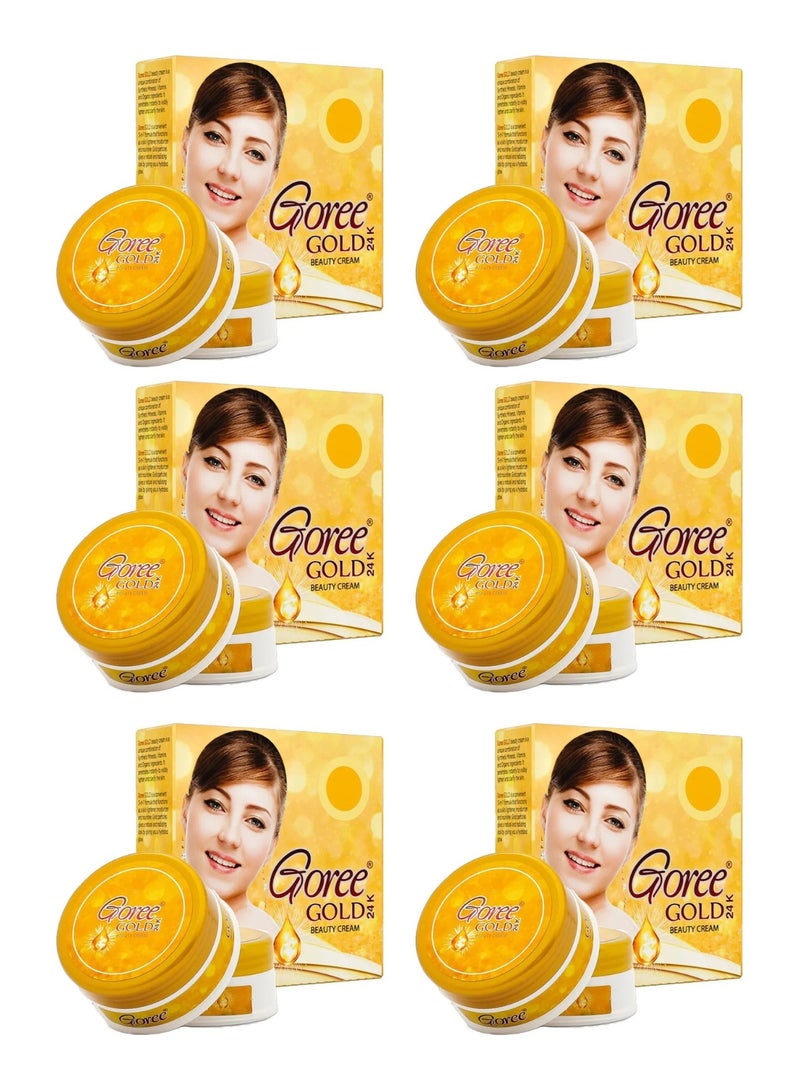 Whitening Gold 24k Beauty Cream - Pack of 6