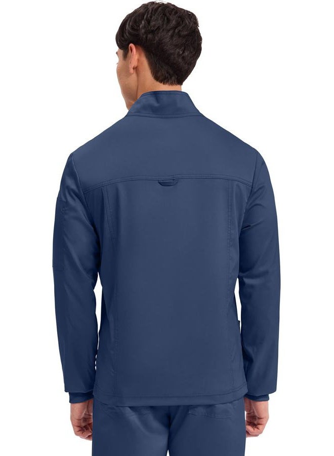 Cherokee Men's Revolution Ww320 Zip Front Jacket Small Navy - Image 3