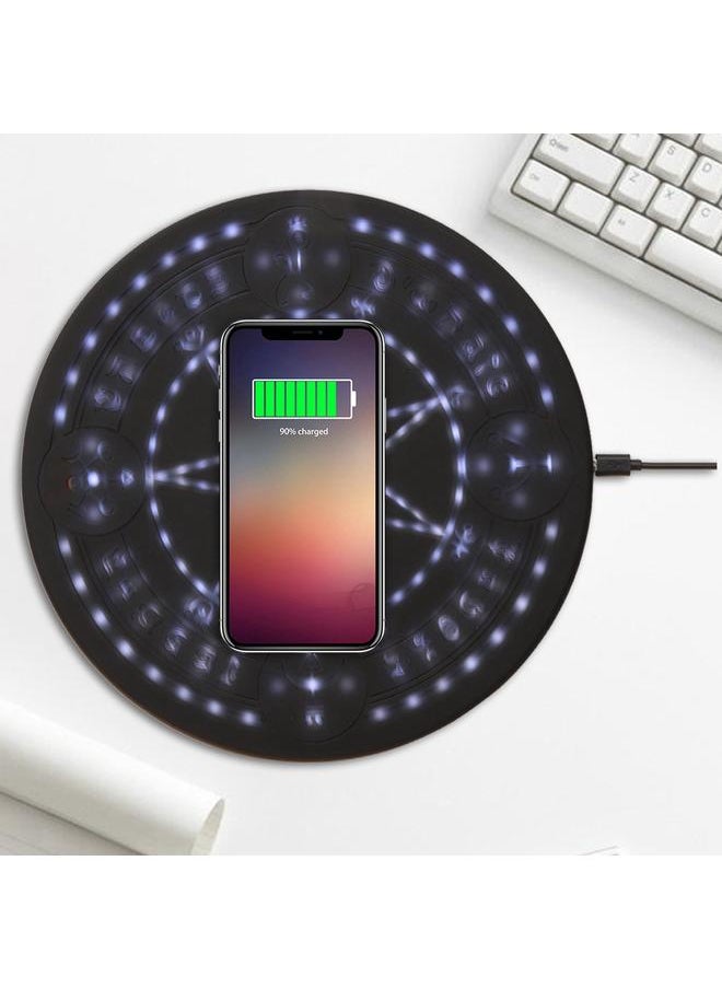 Thoraya Qi Wireless Fast Charger Magic Array Fast Charging Stand 10W Black for iPhone / Samsung  - Image 2