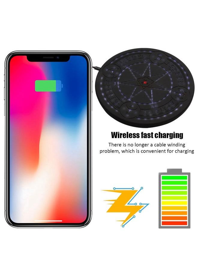 Thoraya Qi Wireless Fast Charger Magic Array Fast Charging Stand 10W Black for iPhone / Samsung  - Image 5