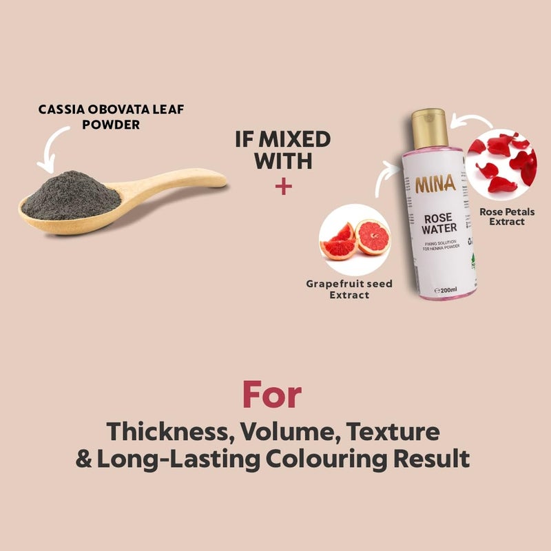 MinaiBrow MINA iBrow Henna Hair Color Tint Kit with Brush Combo Pack | Covers Gray Hair-Lasts up to 6 weeks | No Ammonia No Lead | Vegan & Cruelty Free | up to 30 Applications (Copper Brown) - Image 3