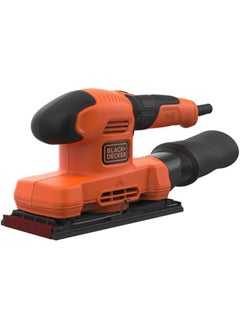 BLACK+DECKER 150W 11 000 Rpm Electric 1 3 Sheet Finishing Sander With Sanding Sheet And Dust Collector Orange Black Bew220 Gb  - Image 1