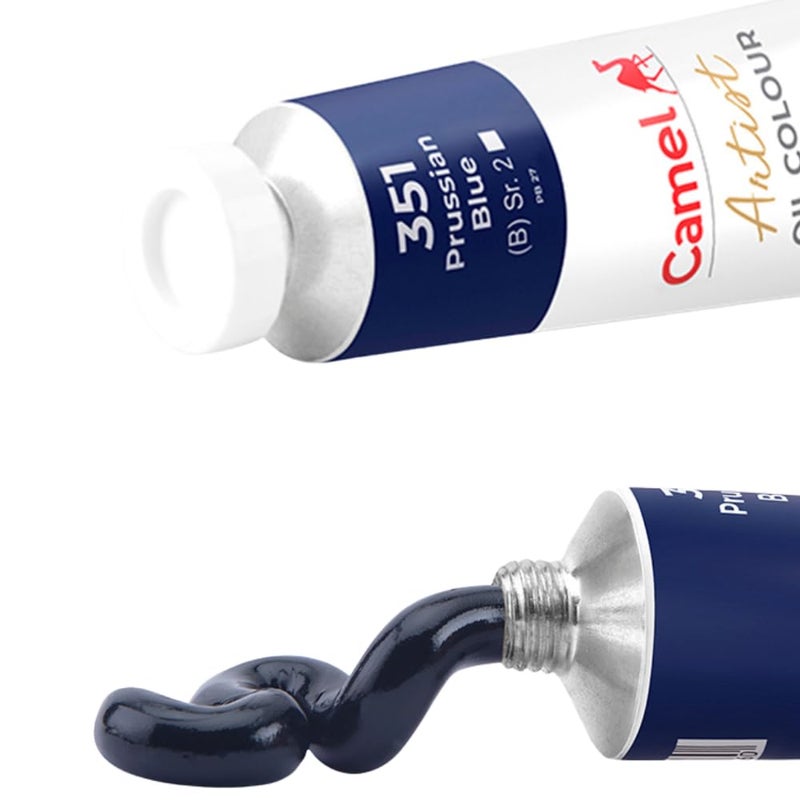 Camlin Kokuyo Artist Oil Colour 120 ml Series 2 Prussain Blue - Image 2