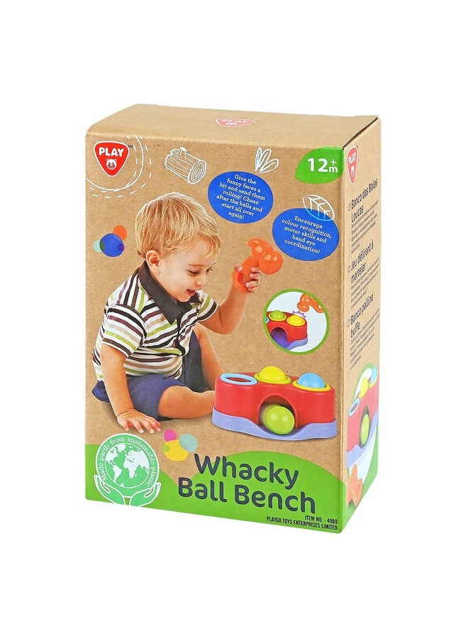 PLAY Whacky Ball Bench Hammer & Ball Drop Learning & Educational Toys Infant Gifts - Pound a Ball Toddler Toys - Baby Toys for 6 to 12-18-24 Months - Image 2