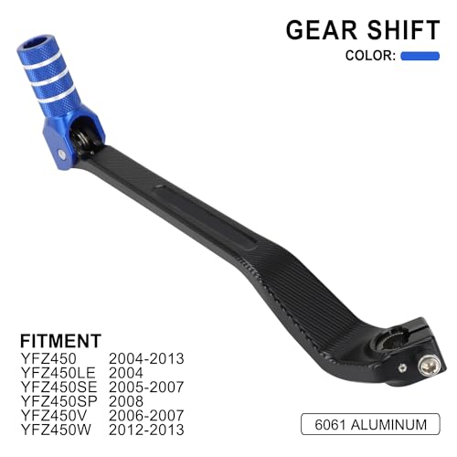Wacece ATV Gear Shifter Shift Lever Folding Tip CNC for YFZ450 20042013 YFZ450W 20122013 YFZ450LESESPV Blue - Image 3