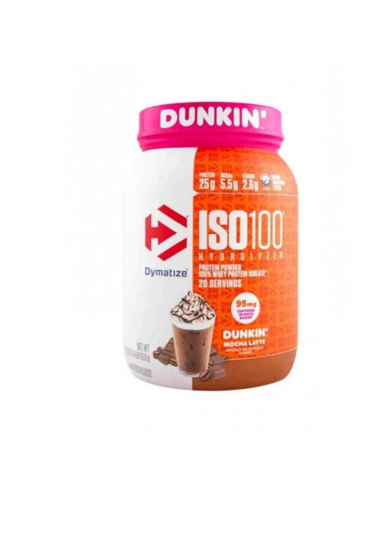 ديماتيز بروتين ايزو100 مصل الحليب المعزول 20 حصة دانكن موكا لاتيه - Image 1
