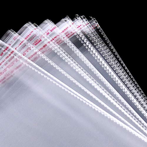 Ericotry 100 Pcs 4 3/4in. x 6 1/2in. Clear Resealable Cello Bags - Perfect for Bakery, Candy, Chocolate, Candle, Cookie, Jelly Packaging - Party Favors, Arts & Crafts - Image 2