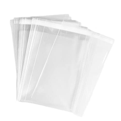 Ericotry 100 Pcs 4 3/4in. x 6 1/2in. Clear Resealable Cello Bags - Perfect for Bakery, Candy, Chocolate, Candle, Cookie, Jelly Packaging - Party Favors, Arts & Crafts - Image 1