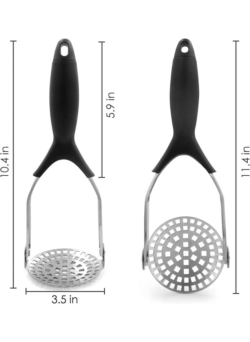 MAGIC PLUS MAGIC PLUS Potato Masher Stainless Steel Smasher for Kitchen Baby Food and Home Use Vegetable Crusher for Pav Bhaji Stuffed Paratha Aloo Masala Dosa Versatile Food Mesher for Cooking Products  - Image 5