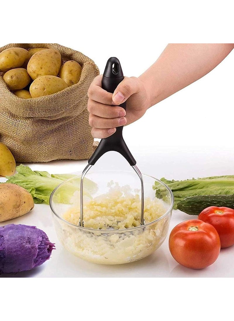 MAGIC PLUS MAGIC PLUS Potato Masher Stainless Steel Smasher for Kitchen Baby Food and Home Use Vegetable Crusher for Pav Bhaji Stuffed Paratha Aloo Masala Dosa Versatile Food Mesher for Cooking Products  - Image 1