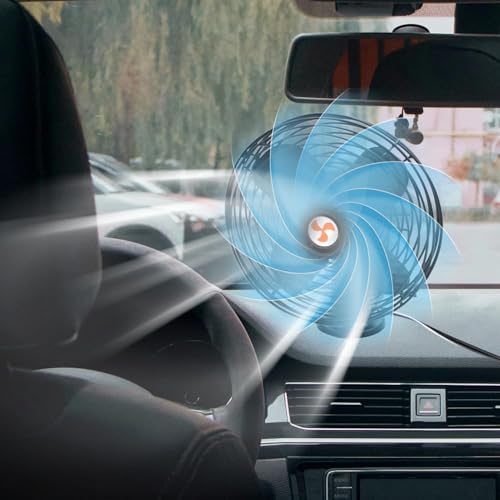 YQSIYU 12V RV Cooling Fan with 2 Speed Switch,Car Truck RV Fans Heavy Duty 12V,6 Inch Truck Fans that Blow Cold Air,Suitable for All Vehicles.Cord Length 6FT - Image 5