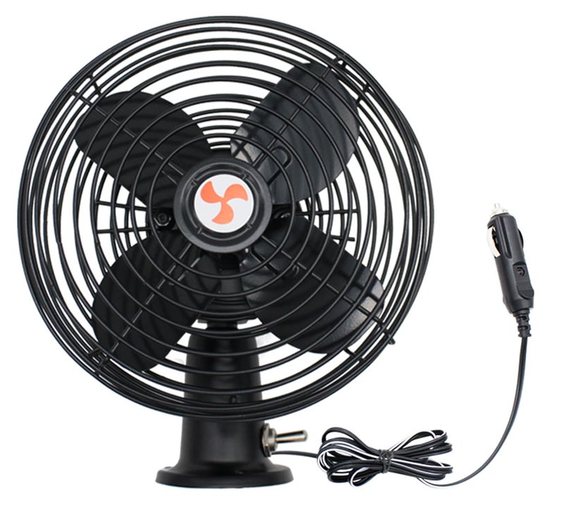 YQSIYU 12V RV Cooling Fan with 2 Speed Switch,Car Truck RV Fans Heavy Duty 12V,6 Inch Truck Fans that Blow Cold Air,Suitable for All Vehicles.Cord Length 6FT - Image 1