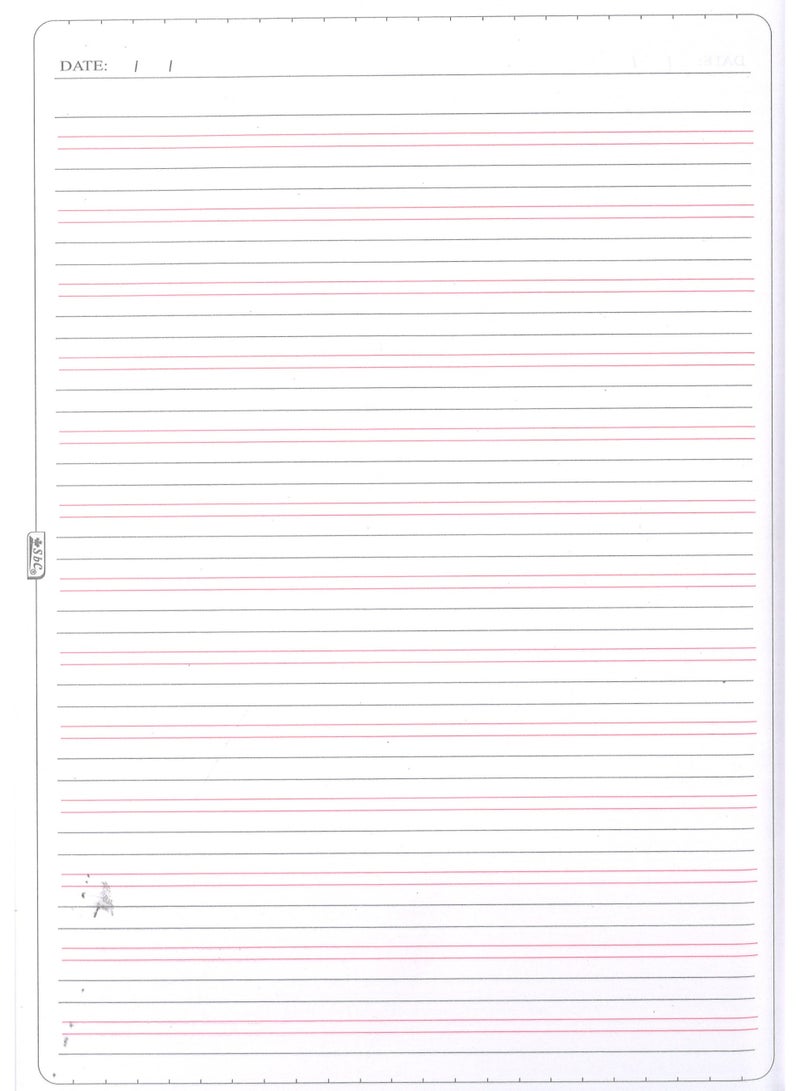 SBC 1-Piece A4 Size Four Lined Exercise Notebook With Flexible Plastic Cover Assorted Colours - Image 2