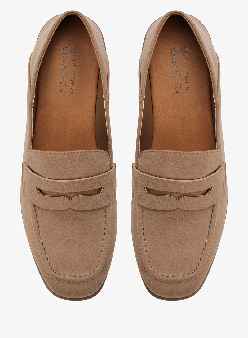Call it Spring LIGHT BROWN Darry Loafers for Women | Best Price UAE