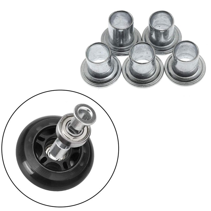 Maxmoral 20PCS Replacement of Inline Skate Axle Spacer Screw Skate Wheel Bearing Spacer, Replacement of Side Plugs Inline Skate Shaft Gaskets - Image 5