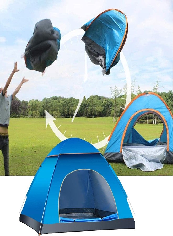 DHVAJ Polyester, Fiberglass, Aluminum, Fabric Tents For Camping, 2-3 Person Camping Tent, Dome Tent, Double-Layer Waterproof Family Tent For Hiking Backpacking | 213 X 152 X 111 Cm | Multicolor - Image 1