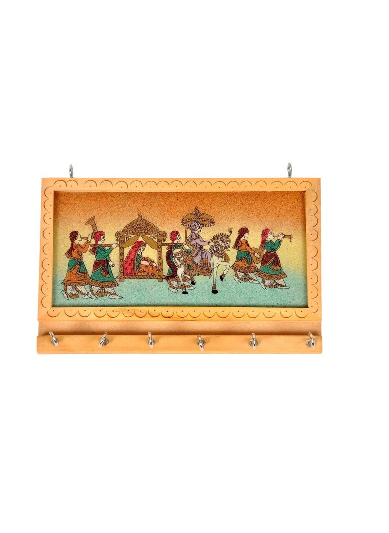 Fashion Bizz Fashion Bizz Wooden Key HolderHanger Wall Hanging Decor 7x5x1  - Image 3