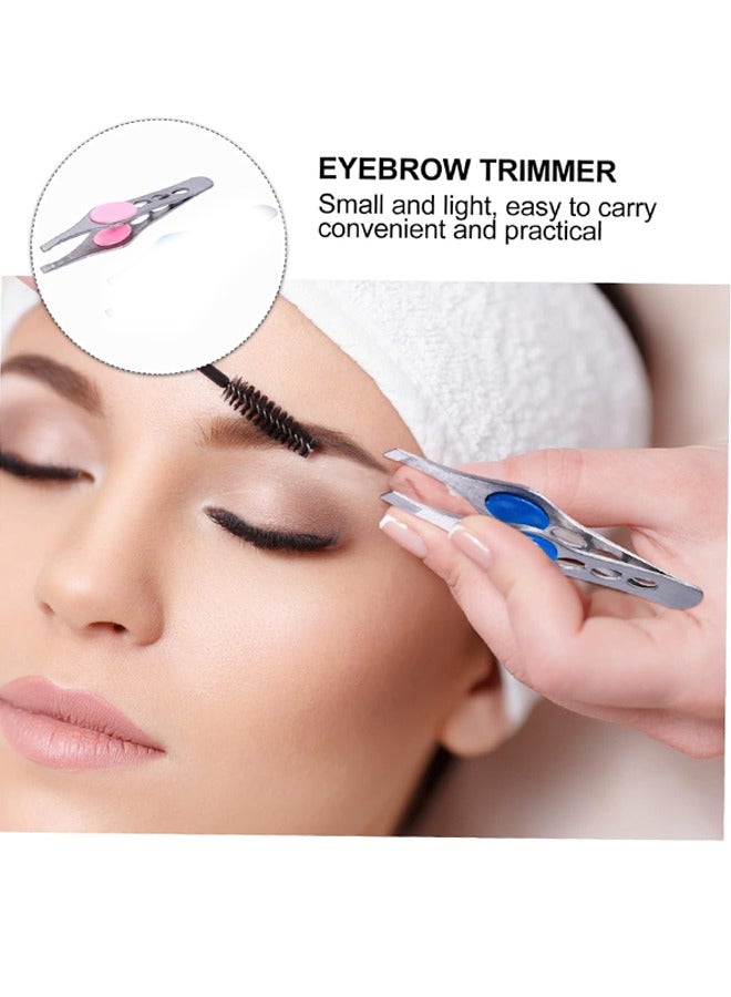 ملقط حواجب فضي/وردي - Image 4