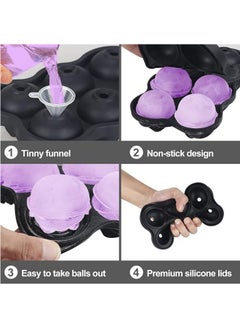 Generic Rose Ice Ball Maker Mold Black  - Image 3