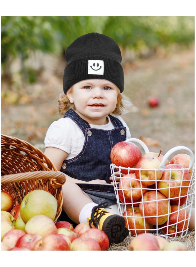 Cozy Winter Beanie Hats for Kids 2 Pack Soft Warm Knitted Caps for Boys and Girls 3 to 8 Years - Image 3