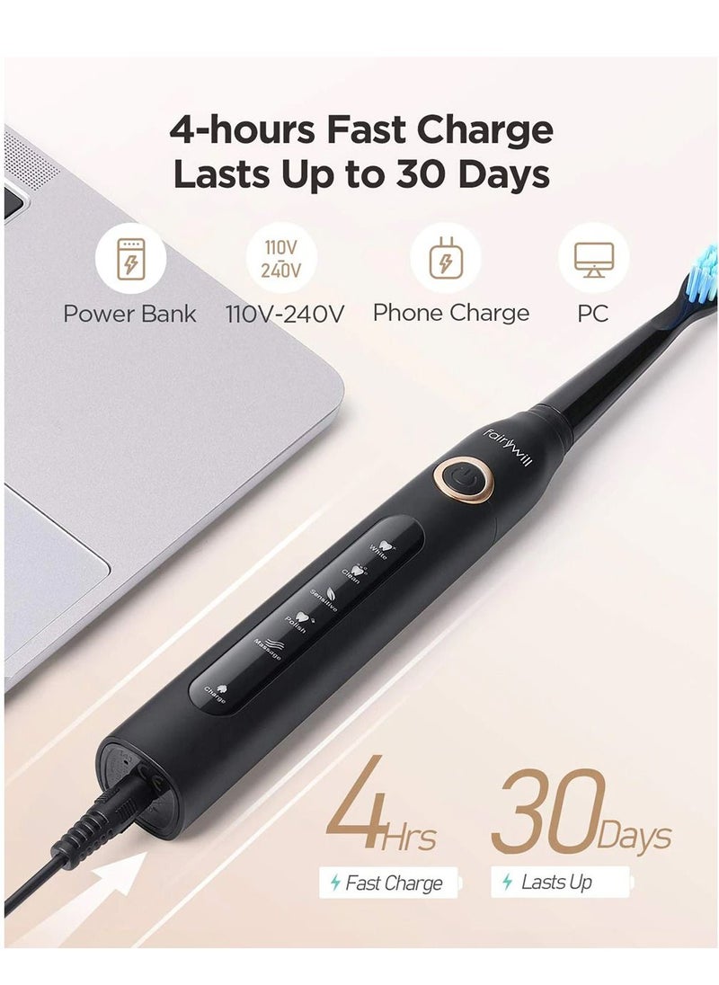 Fairywill - Portable Oral Irrigator USB Rechargeable Dental Water Flosser Jet Irrigator Dental Teeth Cleaner 3 Modes 300ML - Image 1
