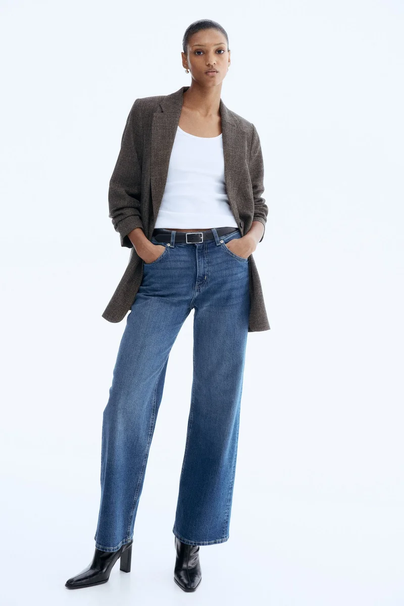 H&M Gathered-sleeve blazer